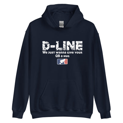 D-LINE QB HUGS - Heavyweight Hoodie