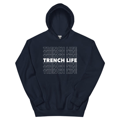 TRENCH LIFE - Tall Hoodie