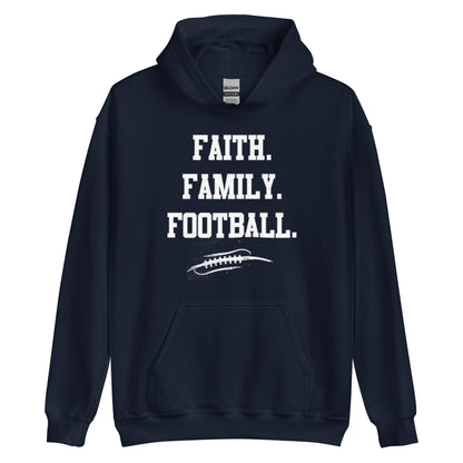 FAITH FAMILY FOOTBALL - Tall Hoodie