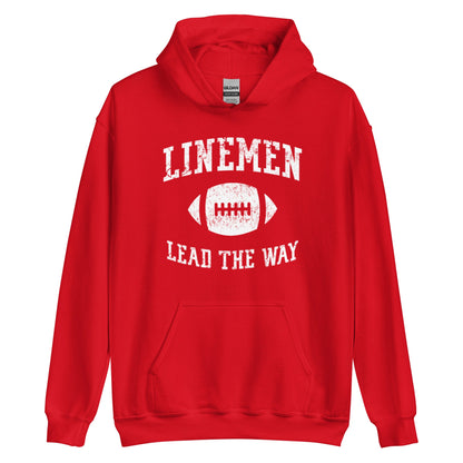 LINEMEN LEAD THE WAY - Heavyweight Hoodie