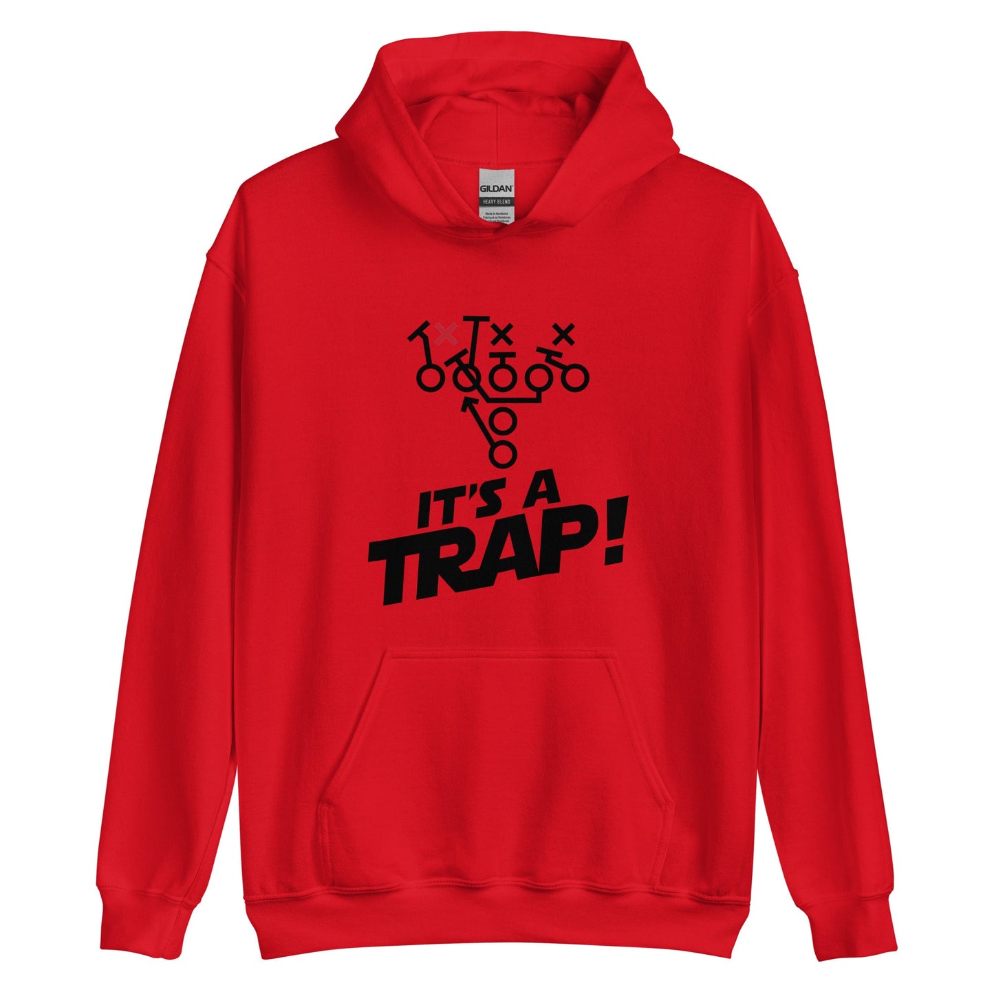 ITS A TRAP! (Black) - Heavyweight Hoodie