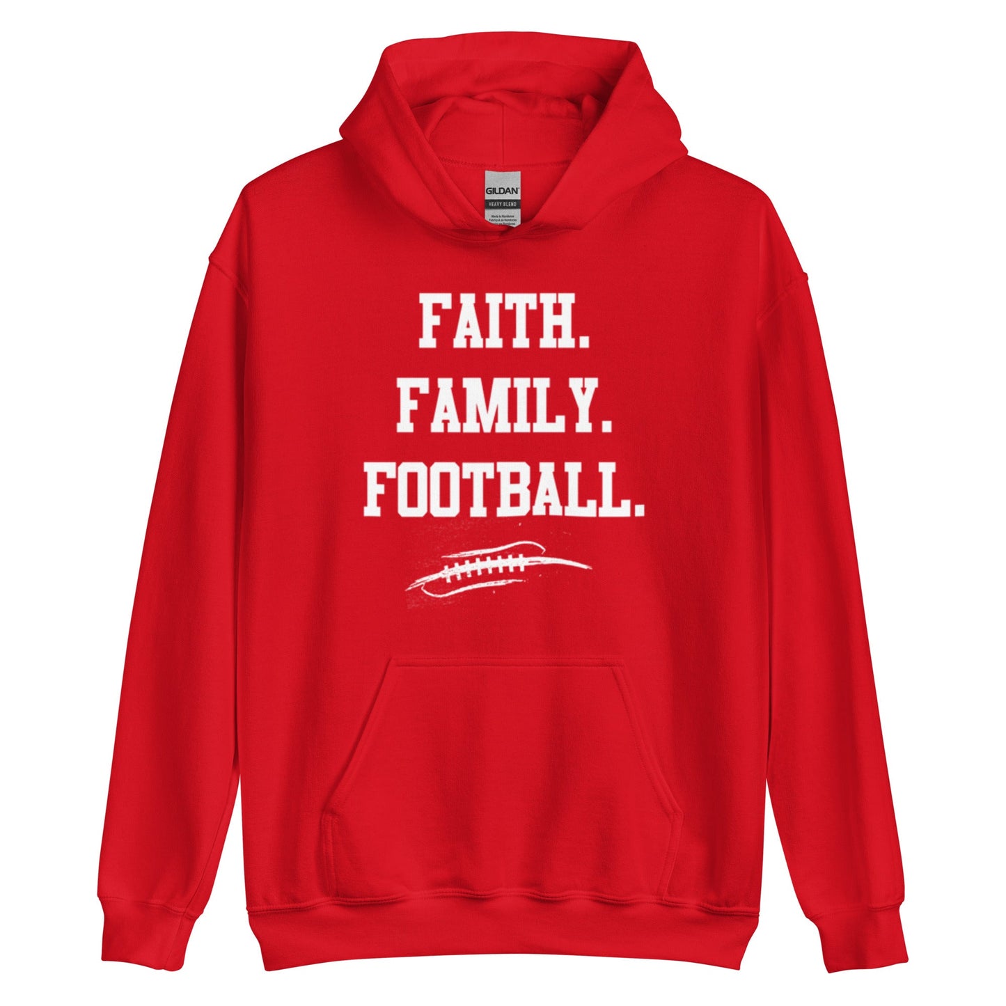 FAITH FAMILY FOOTBALL - Tall Hoodie