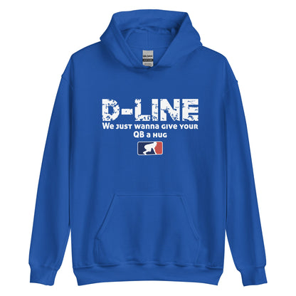 D-LINE QB HUGS - Heavyweight Hoodie