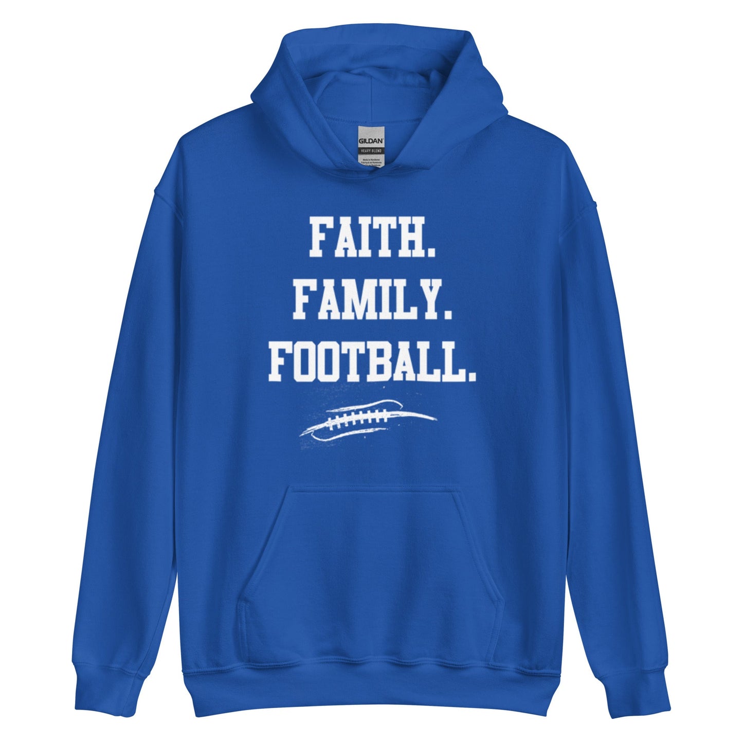 FAITH FAMILY FOOTBALL - Tall Hoodie