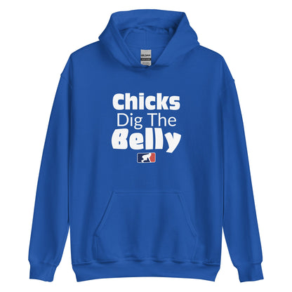 CHICKS DIG THE BELLY - Heavyweight Hoodie