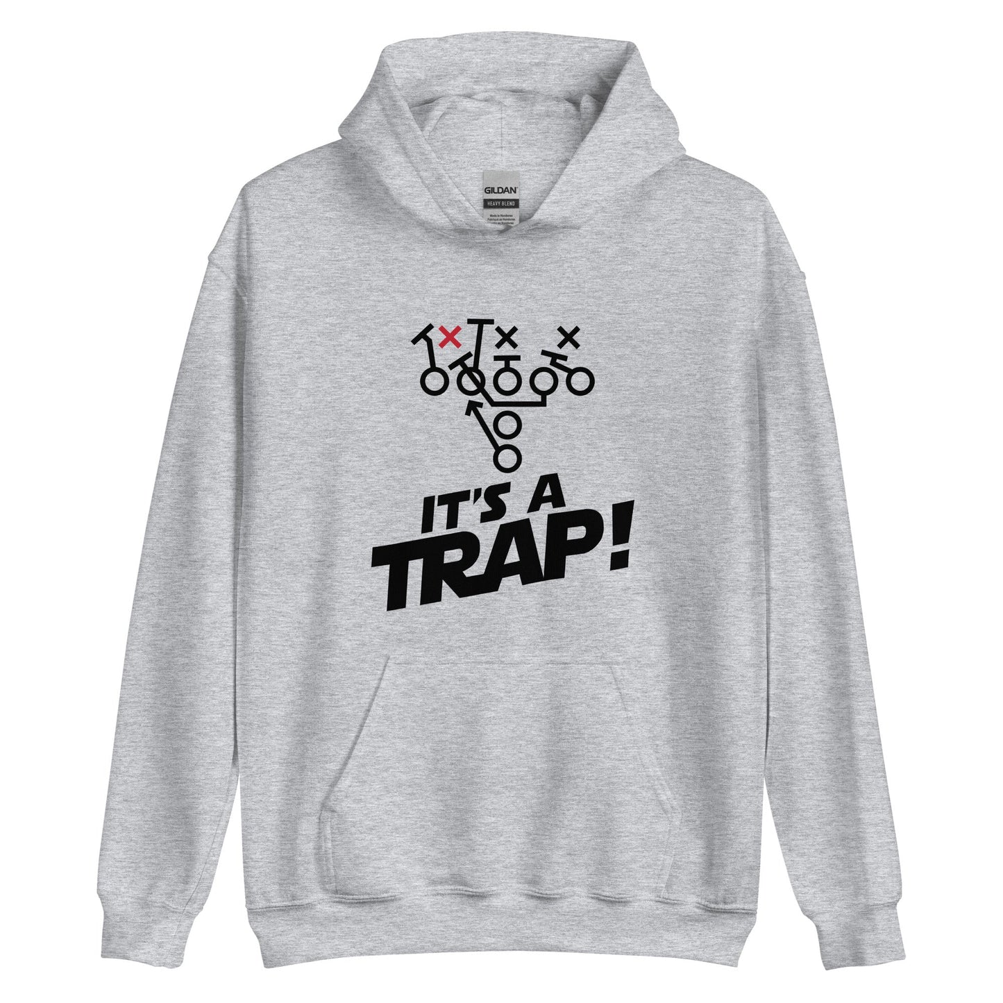 ITS A TRAP! (Black) - Heavyweight Hoodie