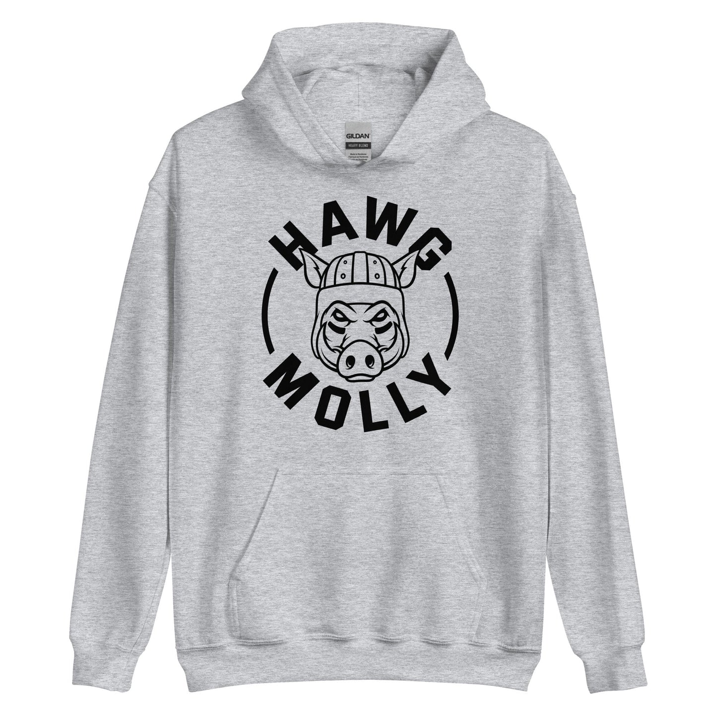 HAWG MOLLY (Black) - Heavyweight Hoodie