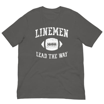 LINEMEN LEAD THE WAY - Heavyweight T-Shirt