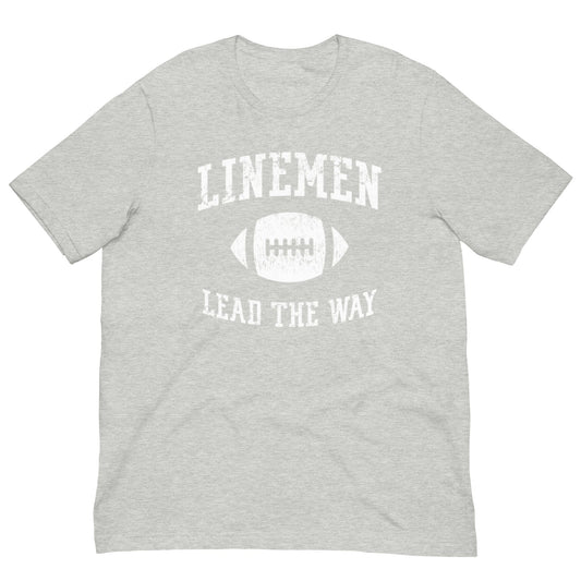 LINEMEN LEAD THE WAY - Heavyweight T-Shirt