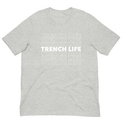 TRENCH LIFE (White) - Heavyweight T-Shirt