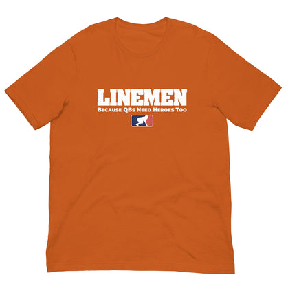LINEMEN: QB HEROES - Heavyweight T-Shirt