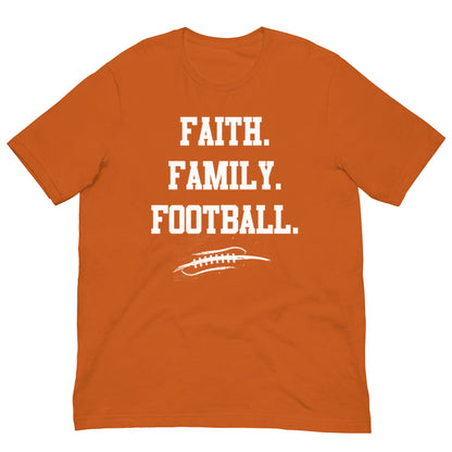 FAITH FAMILY FOOTBALL - Heavyweight T-Shirt