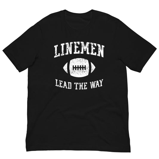 LINEMEN LEAD THE WAY - Heavyweight T-Shirt