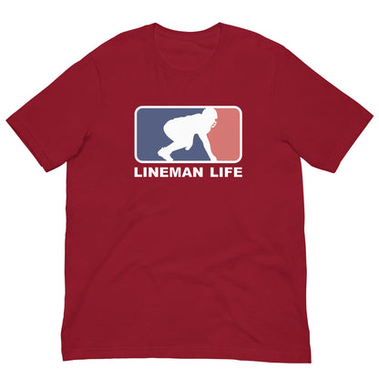 LINEMEN LIFE LOGO - Heavyweight T-Shirt