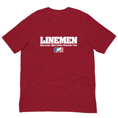 LINEMEN: QB HEROES - T-Shirt