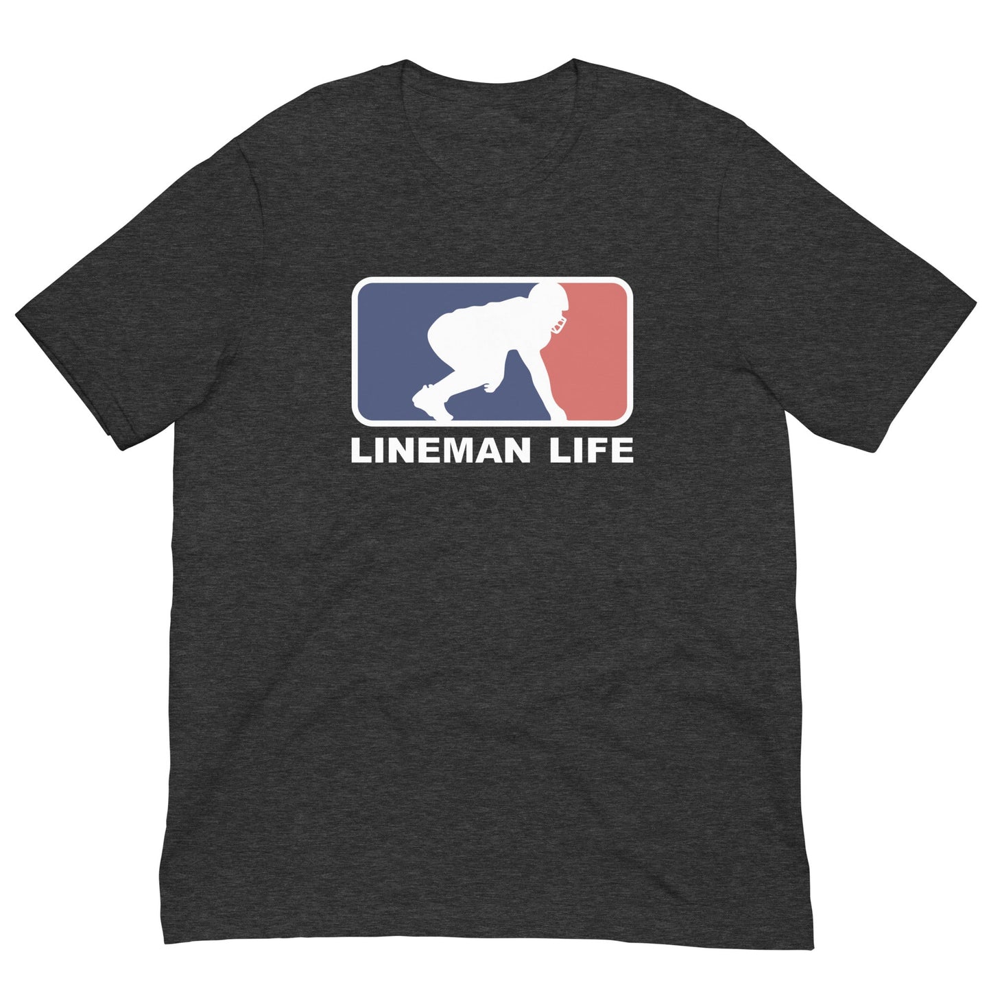 LINEMEN LIFE LOGO - Heavyweight T-Shirt