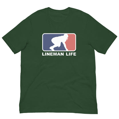 LINEMEN LIFE LOGO - Heavyweight T-Shirt