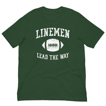 LINEMEN LEAD THE WAY - T-Shirt