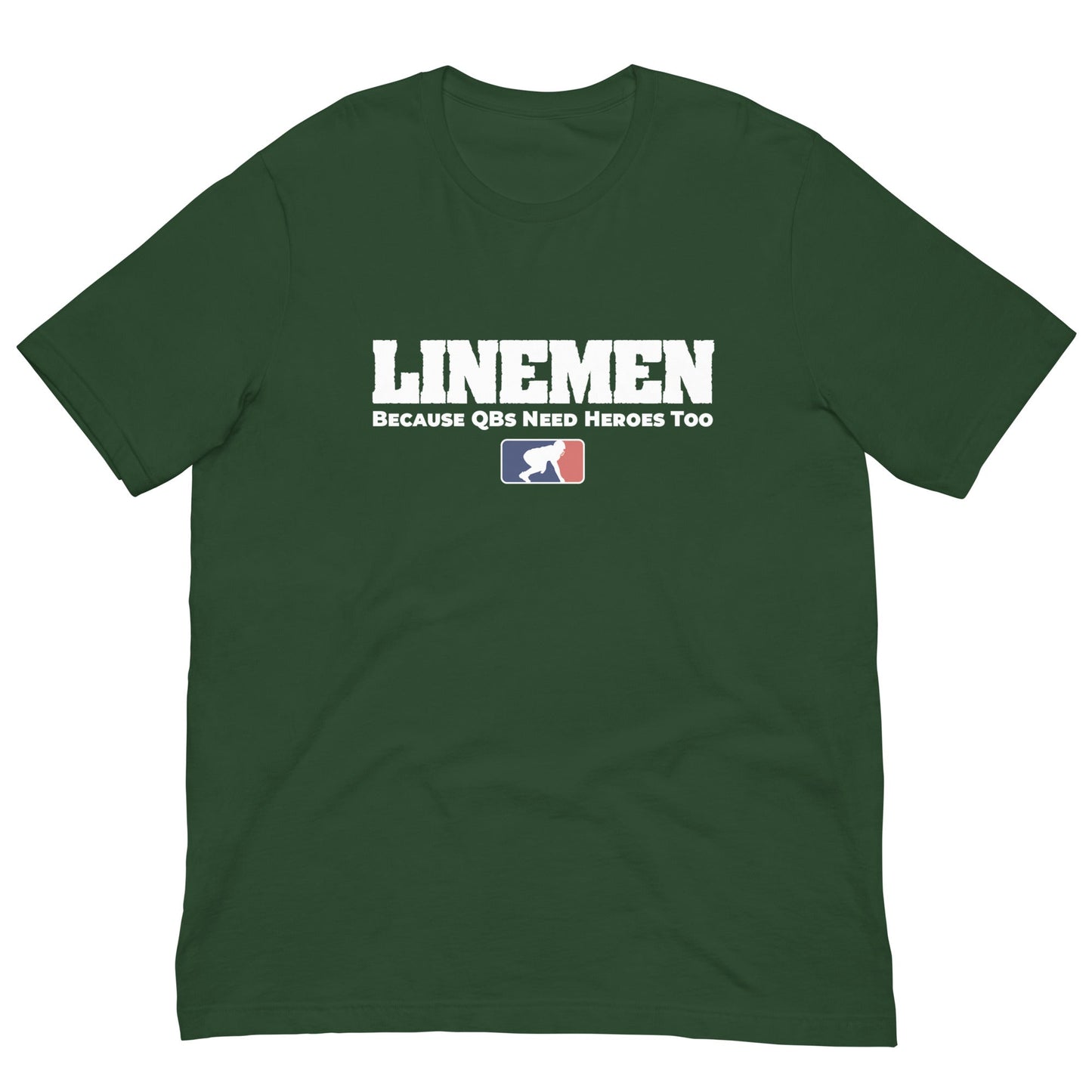 LINEMEN: QB HEROES - Heavyweight T-Shirt