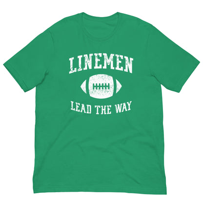 LINEMEN LEAD THE WAY - T-Shirt