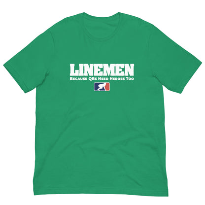 LINEMEN: QB HEROES - T-Shirt
