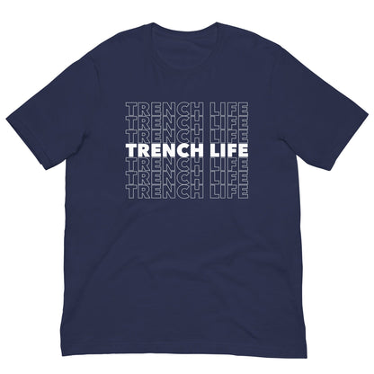 TRENCH LIFE (White) - Heavyweight T-Shirt