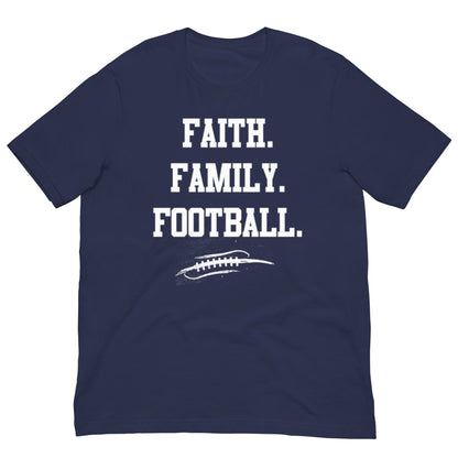 FAITH FAMILY FOOTBALL - Heavyweight T-Shirt
