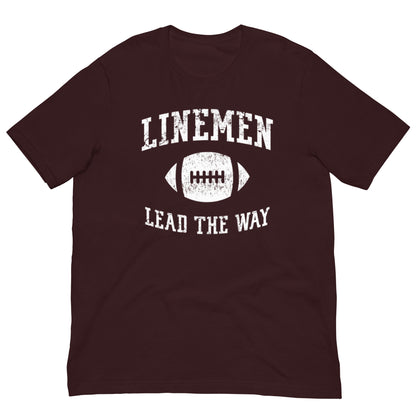 LINEMEN LEAD THE WAY - T-Shirt