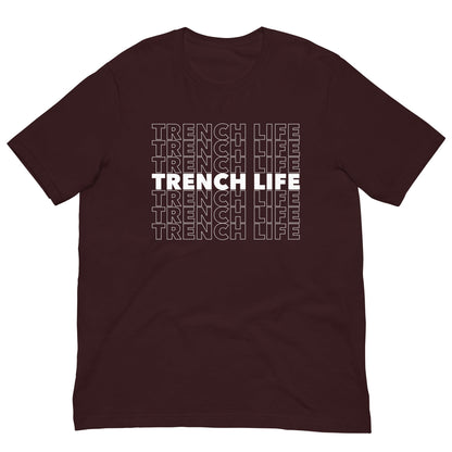 TRENCH LIFE (White) - Heavyweight T-Shirt