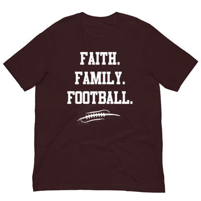 FAITH FAMILY FOOTBALL - Heavyweight T-Shirt
