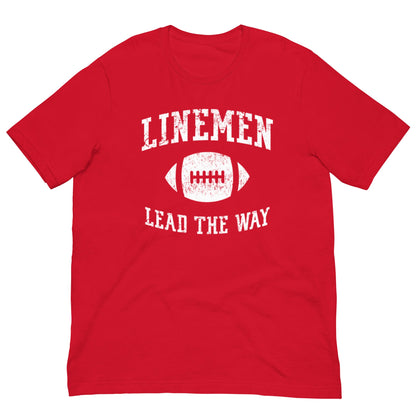 LINEMEN LEAD THE WAY - Heavyweight T-Shirt