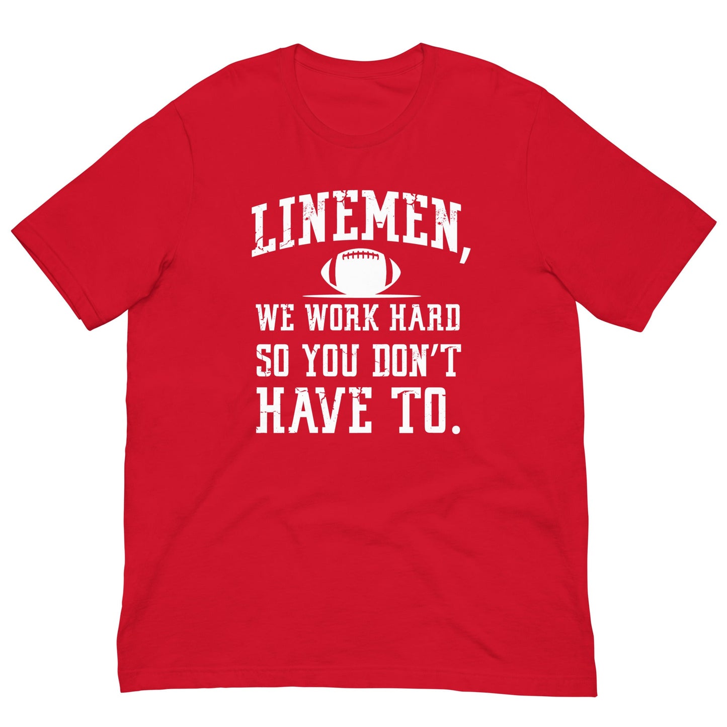 LINEMEN WORK HARD - Heavyweight T-Shirt