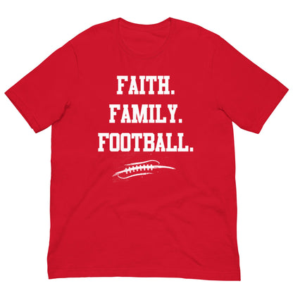 FAITH FAMILY FOOTBALL - Heavyweight T-Shirt